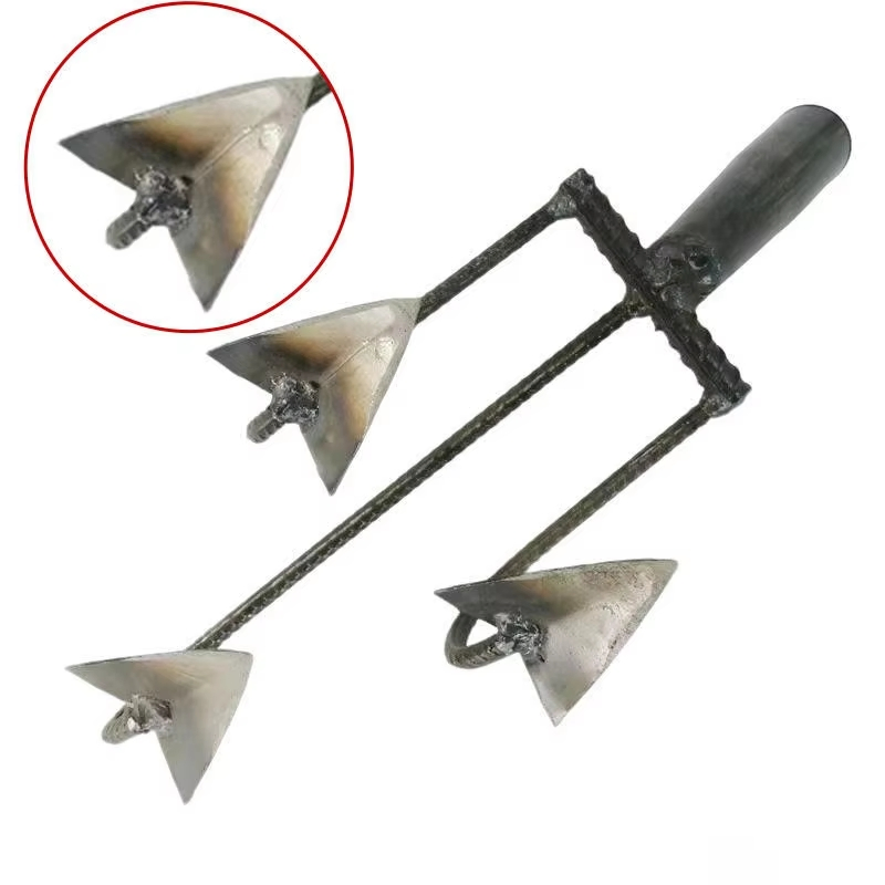 Multifunctional Agricultural Hoe 3-Tine 5-Tine Rake for Turning Loosening Soil Reclaiming Land