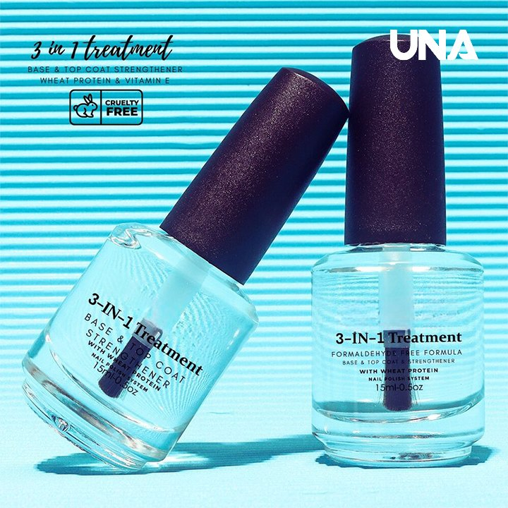 Nail Strengthener Treatment Repair Polish Air Dry Base and Top Coat Gel for Thin and Damaged Nails