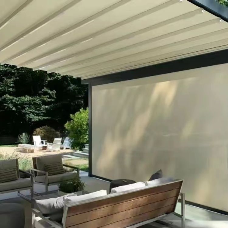 Outdoor Waterproof Folding Awning Garage Awning Retractable Roof
