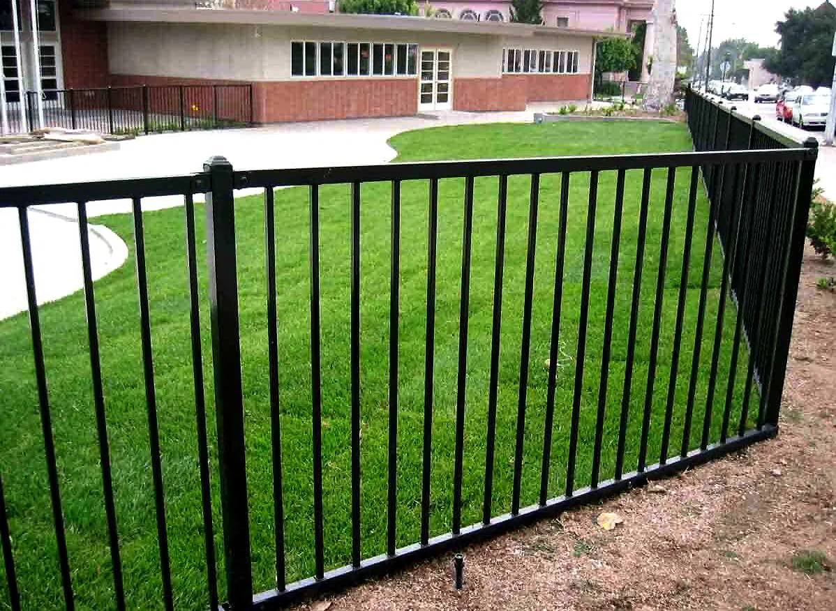 Wrought Steel Fence - Heavy-Duty Outdoor Security Panel for Garden & Yard Decor