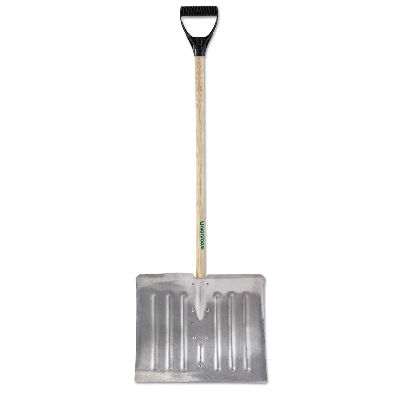 Hautine Aluminum Wide Snow Square Shovel W/Y Shaped Grip Steel Handle