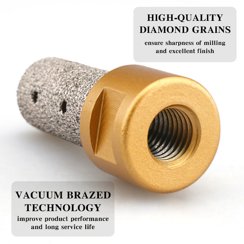 High-Performance Vacuum Brazed Diamond Finger Bits for Tile