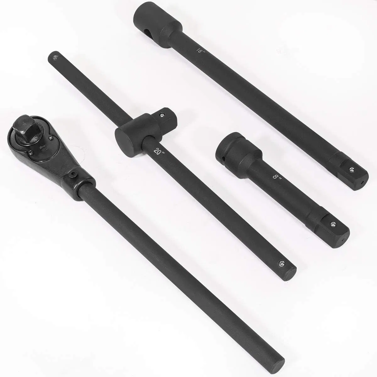 Головка ударная 1 дюйм, набор 21 шт, SAE, хром-молибден