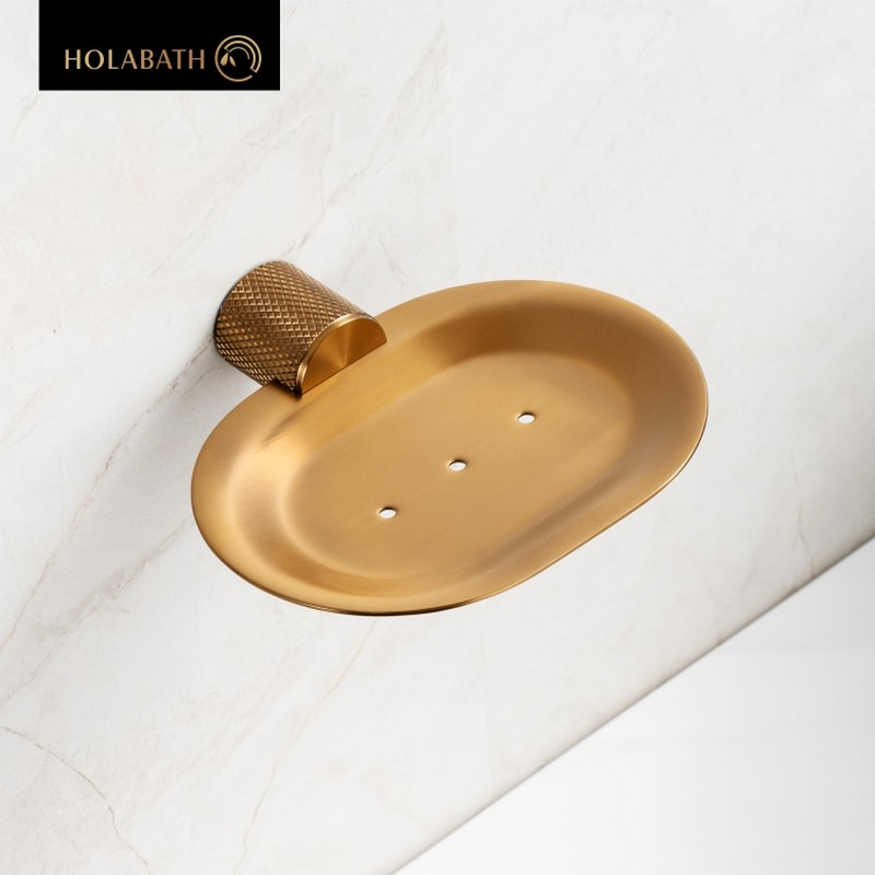 Wall Mounted Holder Soap Drain Dish Punch-Free Bathroom Soap Storage Rack