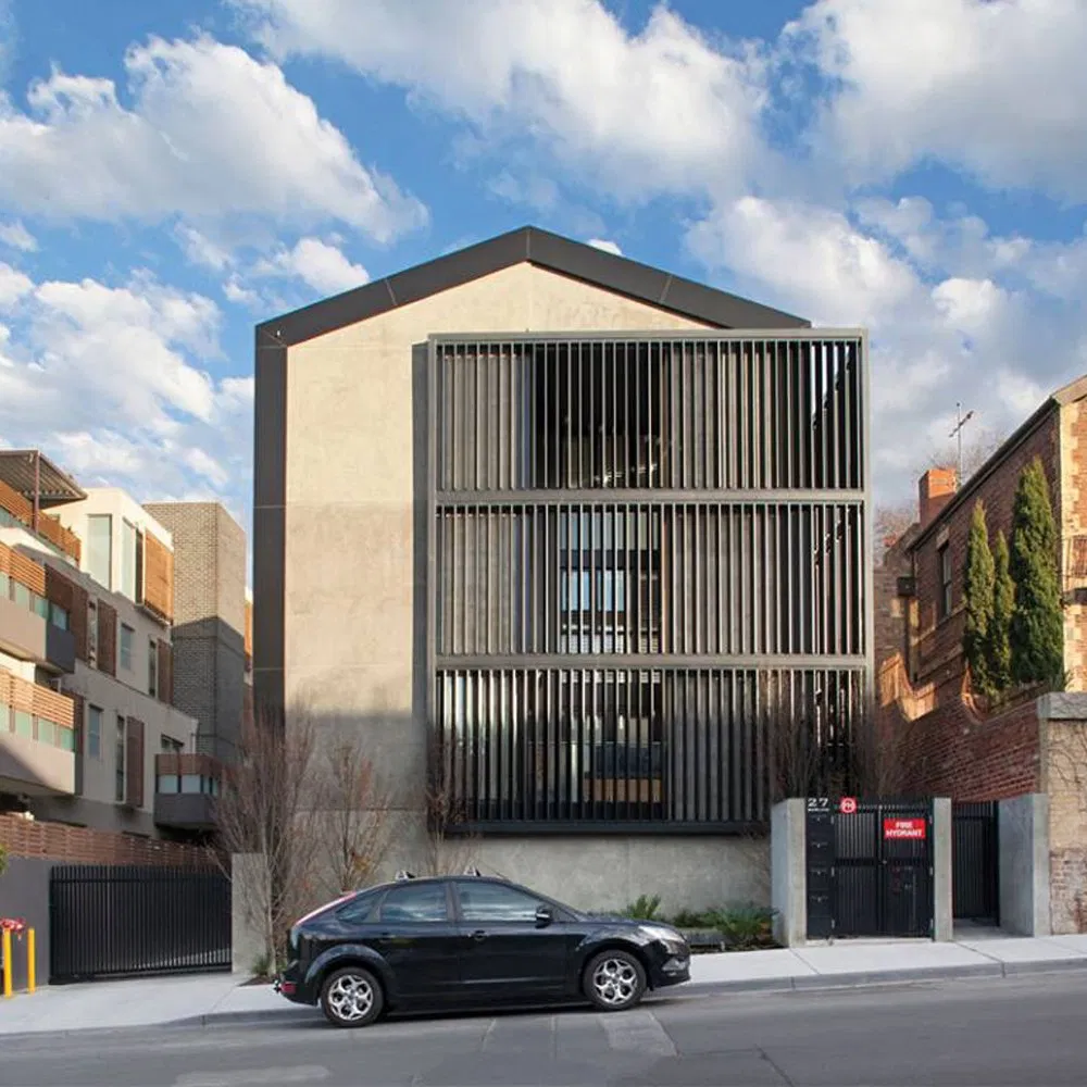 Vertically Perforated Fins Aluminium Sun Louver for Building Facades