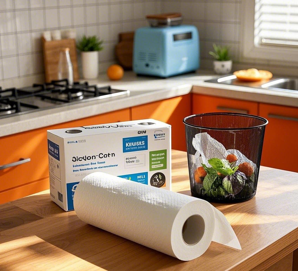 Super Absorbent Kitchen Paper Roll for Efficient Oil Absorption