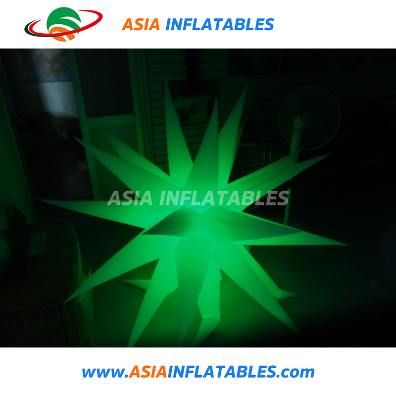 Colorful Inflatable Outdoor Hanging Decorative Curly Star for Event
