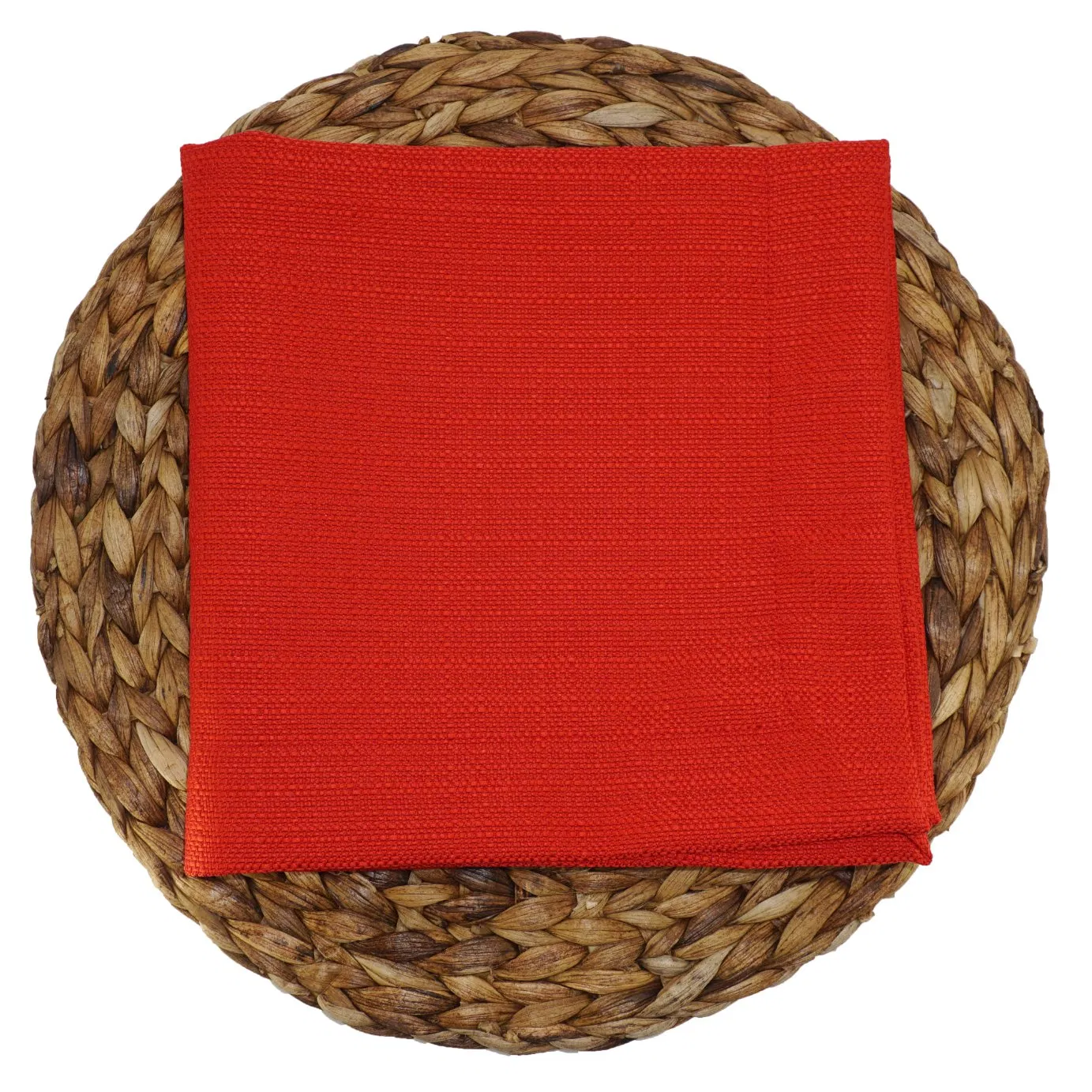 Red Versatile Oxford Texture Table Linens & Napkins - Premium Fabric for Elegant Events