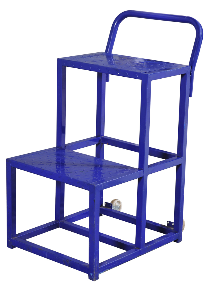 Warehouse Heavy Duty Carrying Platform Loading Step Ladder Trolley