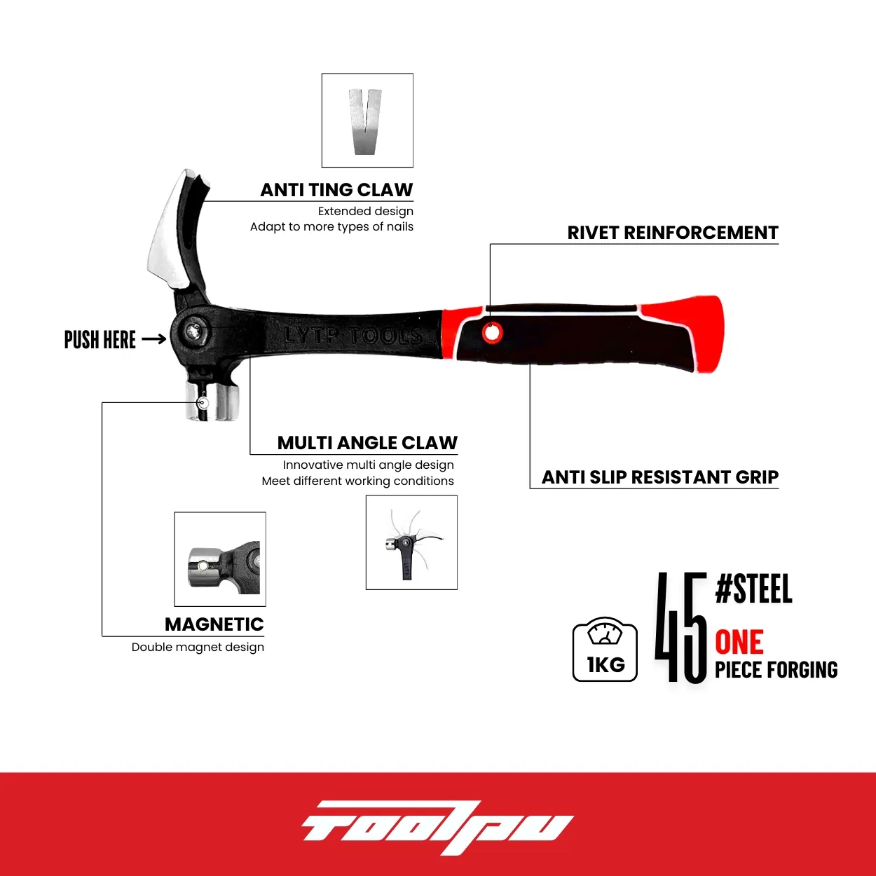 New Deformable Multifunctional Solid 45# Carbon Steel One-Piece Forged Fiber