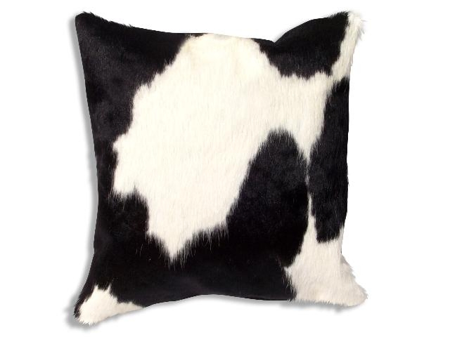 Natural Leather Cowhide Patch Decoration Cushions