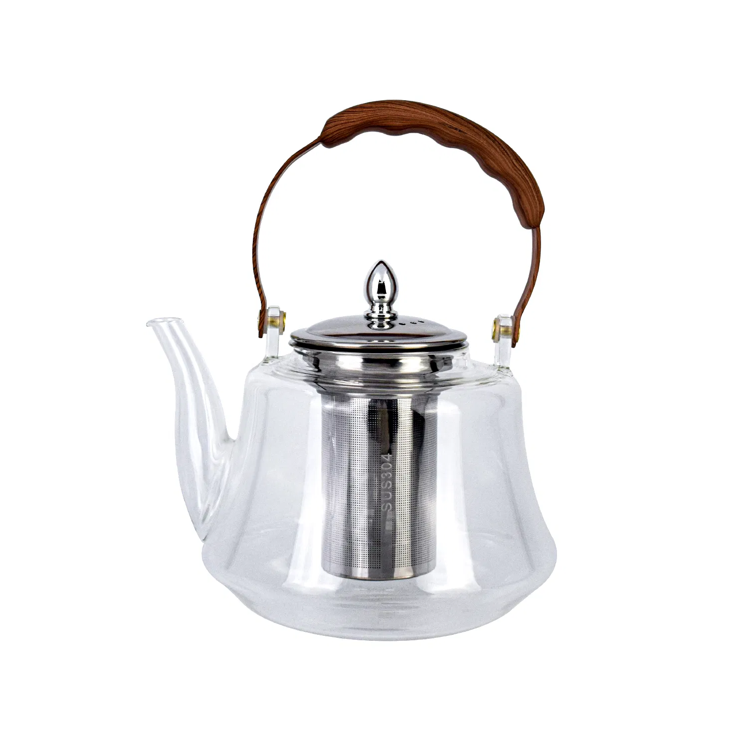 Чайник Borosilicate с разделением заварки и воды
