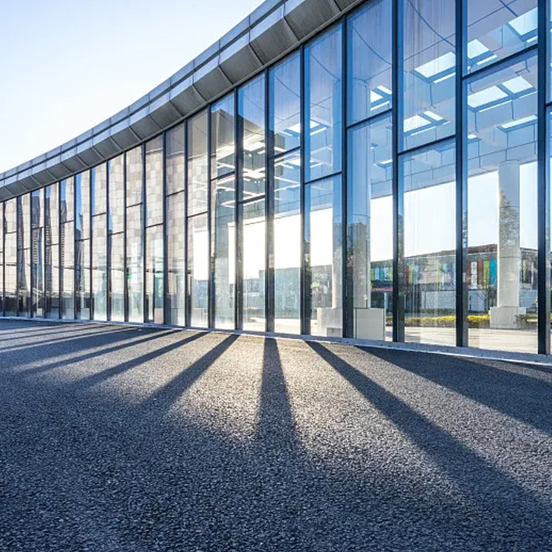 Exterior Building Metal Aluminum Curtain Wall with Toughened Tempered Glass and Structural Aluminum Framing