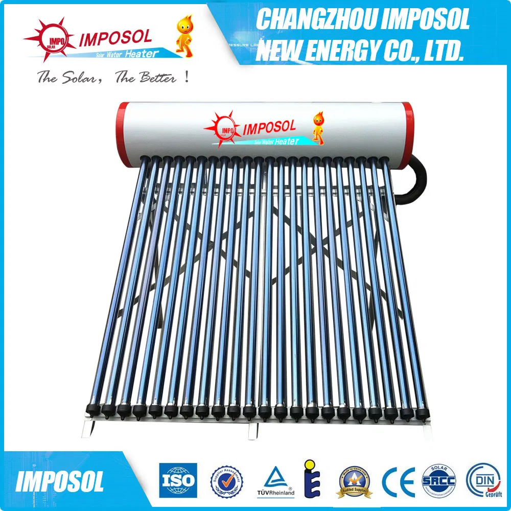 Imposol Copper Heat Pipe Solar Vacuum Tube Water Heater in China