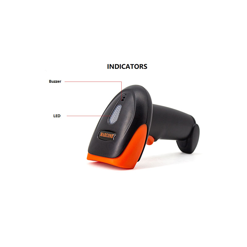 Handheld Laser Barcode Scanner, Qr Code Reader for POS Payment System