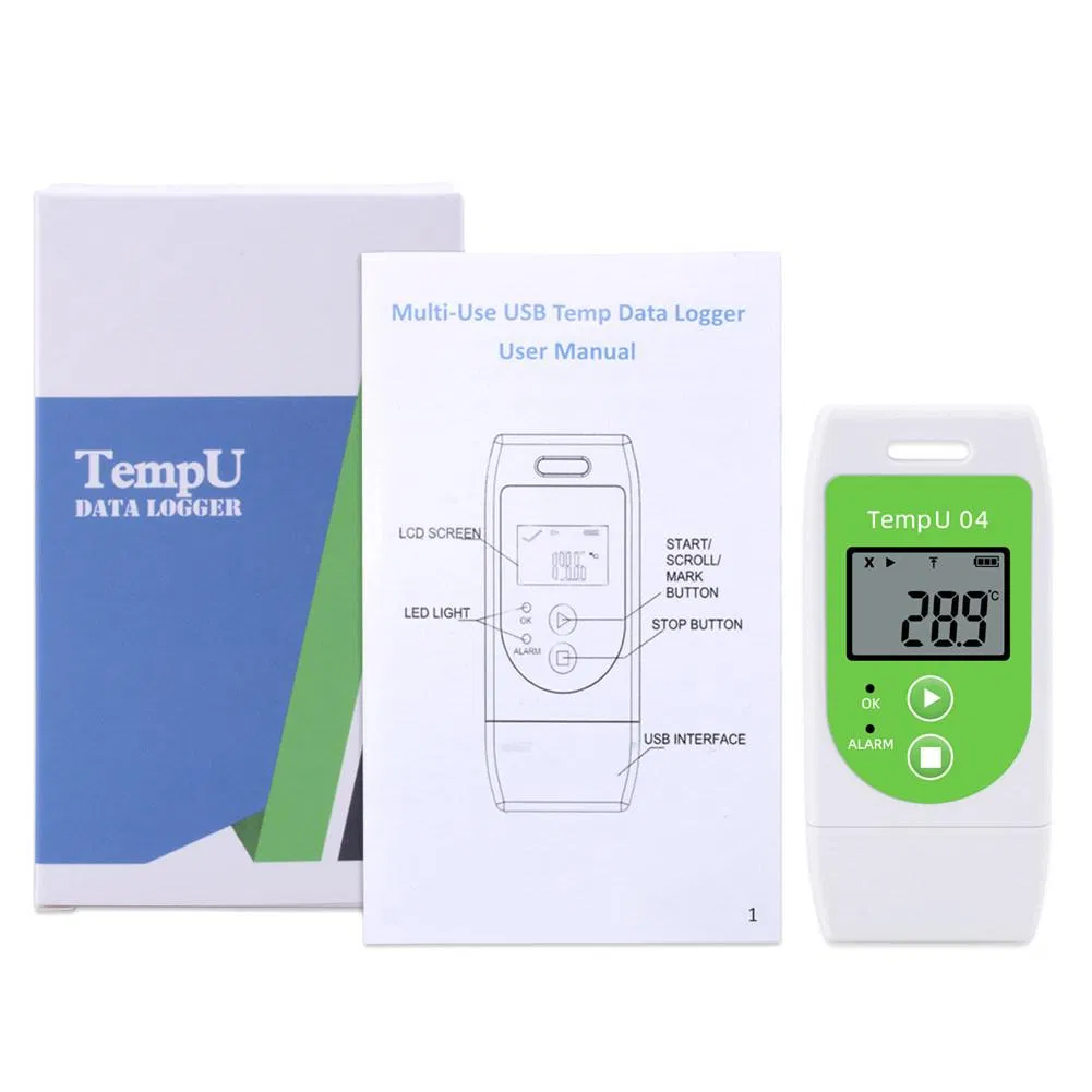 32000 Readings Internal Sensor Real Time Temperature Recorder and Data Logger USB