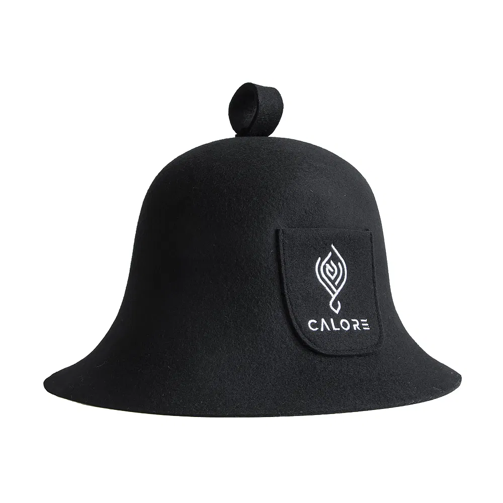 Eco-Friendly Natural Wool Sauna Headgear with Moisture-Wicking Fabric