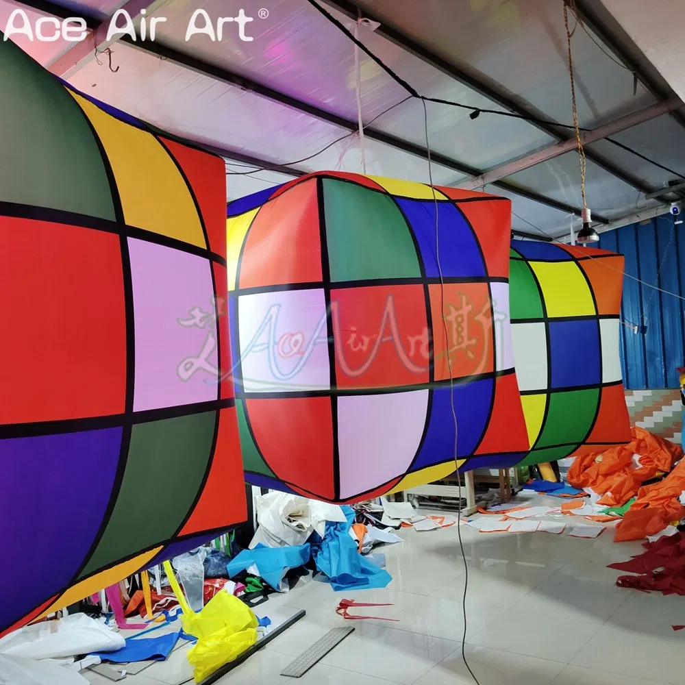 Factory Wholesale Inflatable Rubik's Cube Hanging Inflatable Decoration Balloon Outdoor Stage Inflatable Rubik's Cube