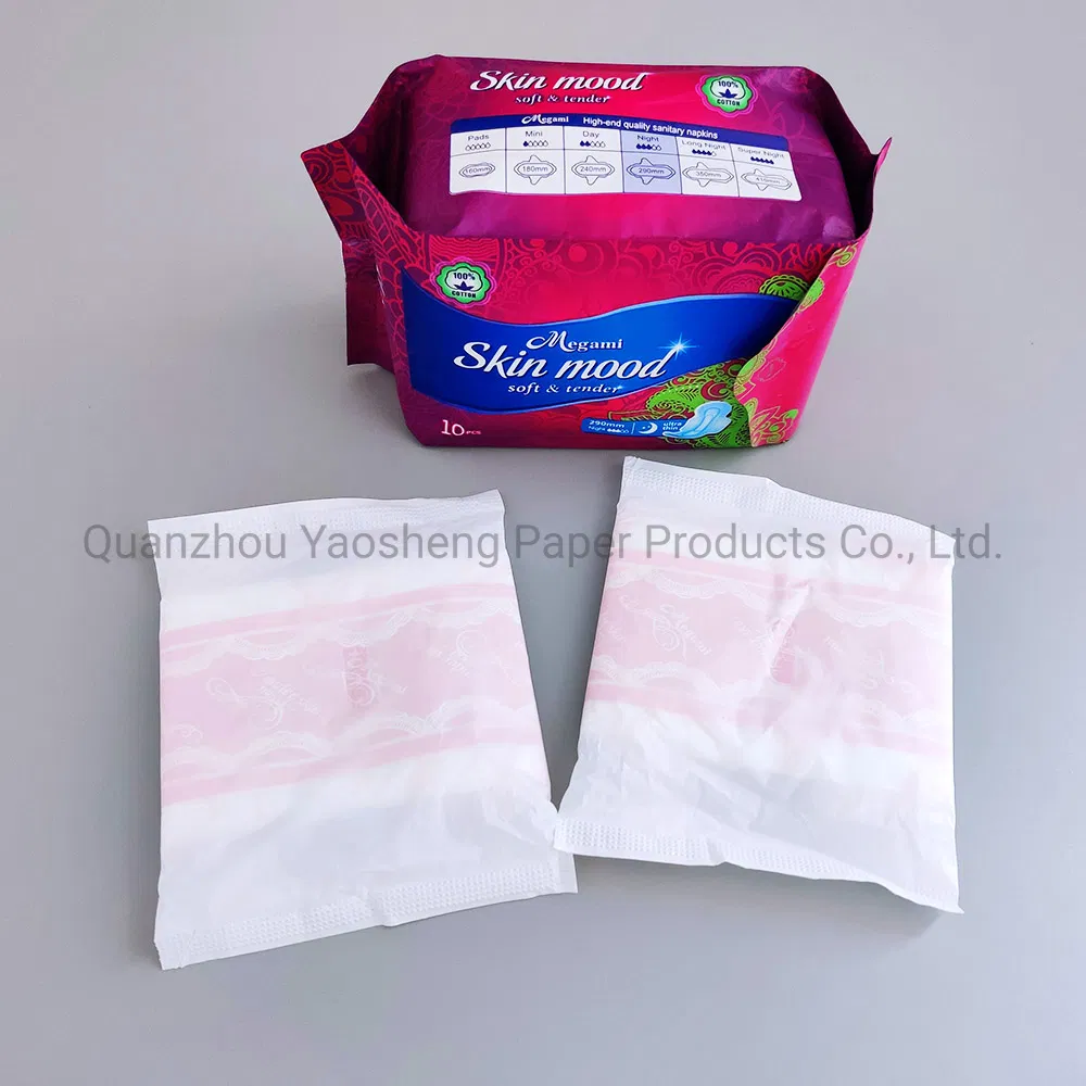 China Ersonal Care Products Day and Night Low Price OEM Service 290mm Lady Sanitary Napkin