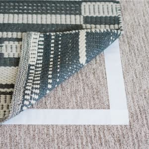 Carpet Adhesive Rug Gripper Removable Multi-Purpose Cloth Rug Tape for Hardwood Floors, Outdoor Rugs