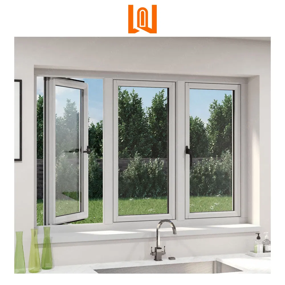 Wanjia Soundproof Vinyl UPVC Casement French Casement PVC Window