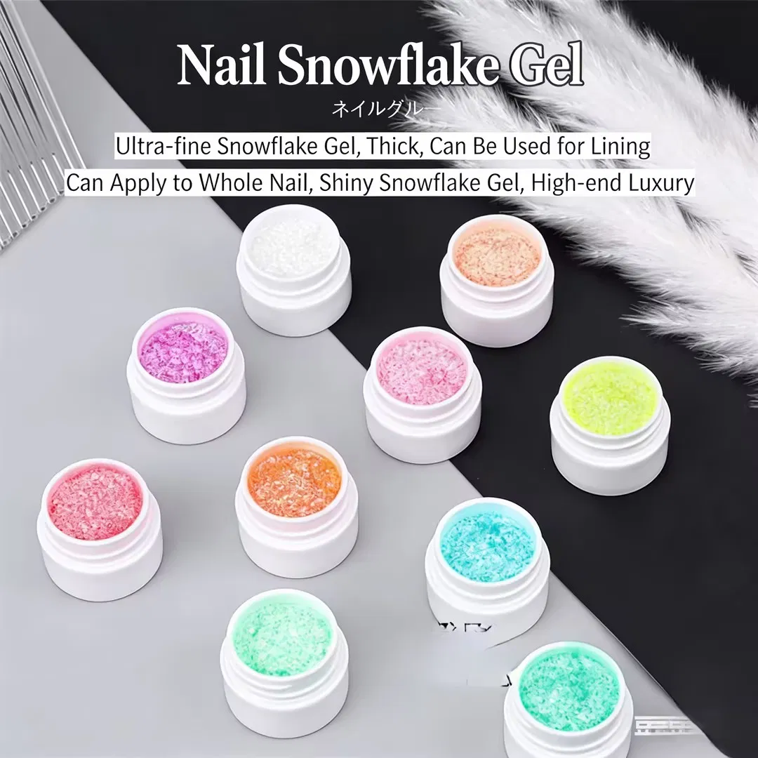 Colorful Glitter UV Nail Polish Snow Flakes Gel Snow Flake Painting Gel