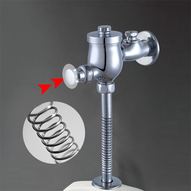 Wholesale Modern Standing Urinal Flush Valve: Automatic Time Delayed Sensor, Pedal Type, Brass Material, Chrome Finish