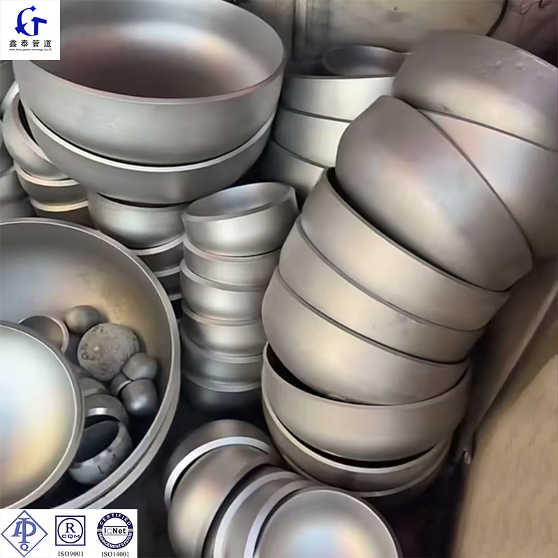 Customizable Oil & Gas Pipeline Anti-Corrosion Heavy-Duty ASME B16.9 Carbon Steel 20# A105 Stainless Steel 304/321/316 High Pressure Pipe Cap
