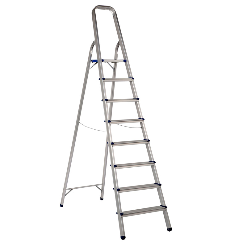 En131 Approved Household Aluminium Ladder with Reinforce Rivet