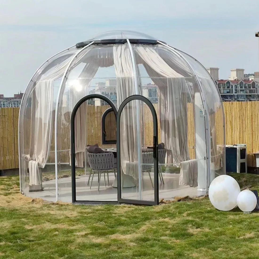 Prefabricated Cabin Outdoor Bubble Dome Panoramic Transparent Star Room Luxury Dome House