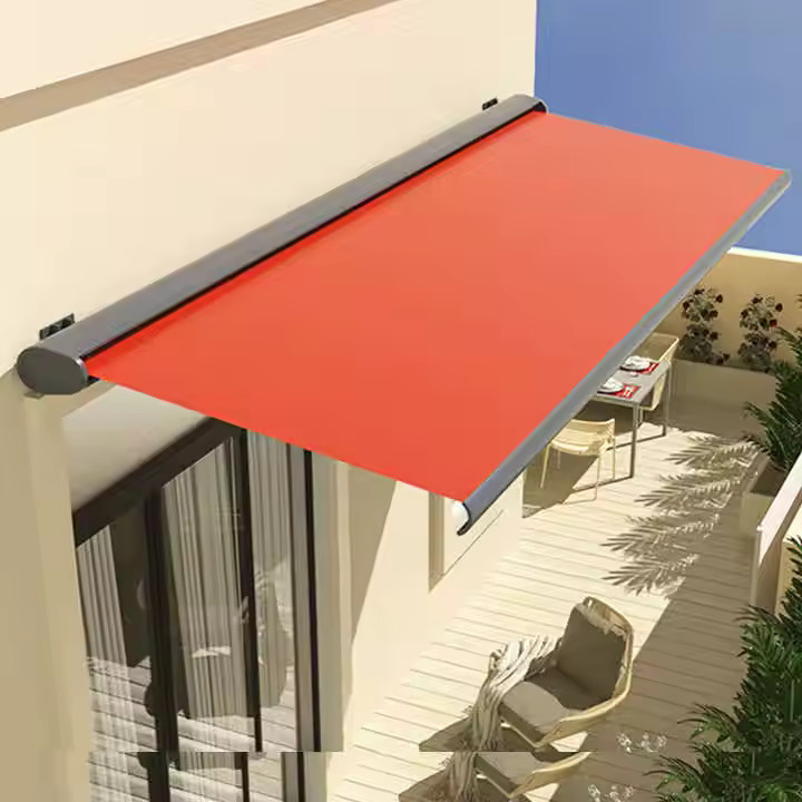 Outdoor Canopy Customizable Multiple Color Aluminum Alloy Polyester Telescopic Automatic Awning