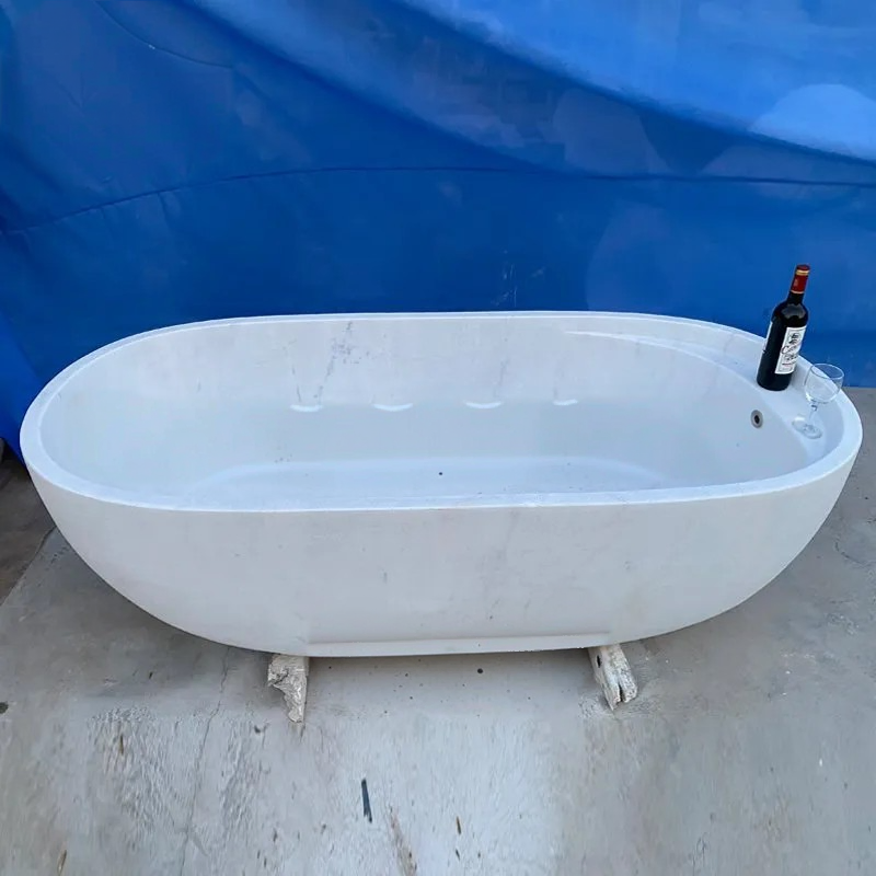 Oval Freestanding Soaking Bathtub Sanitary Ware for Modern Home