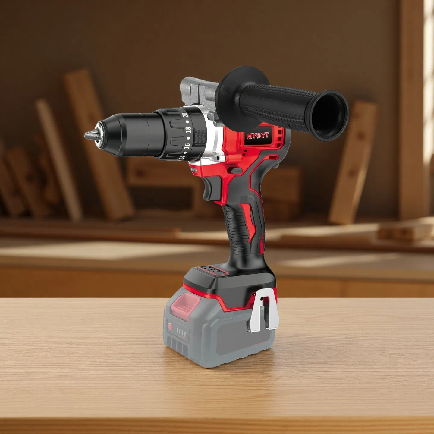 Аккумуляторная дрель-шуруповерт 20В, 80 Н·м, 25 режимов