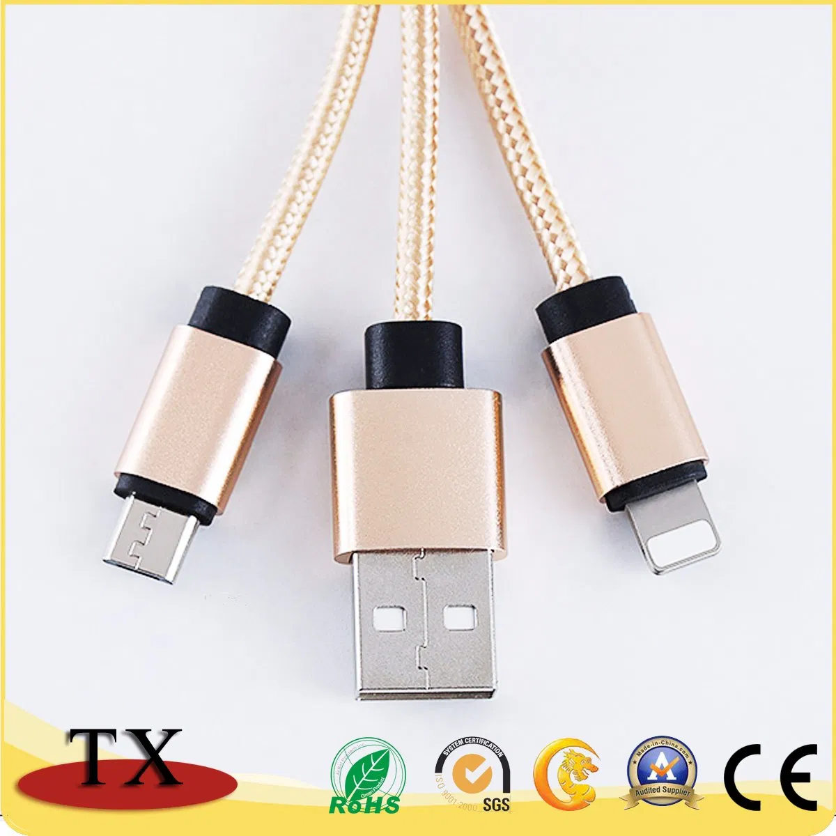 Кабель USB с кисточкой и разъёмом Micro USB