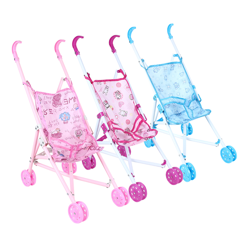 Wholesale Pretend Play Toy Metal Doll Pram Baby Stroller Toy