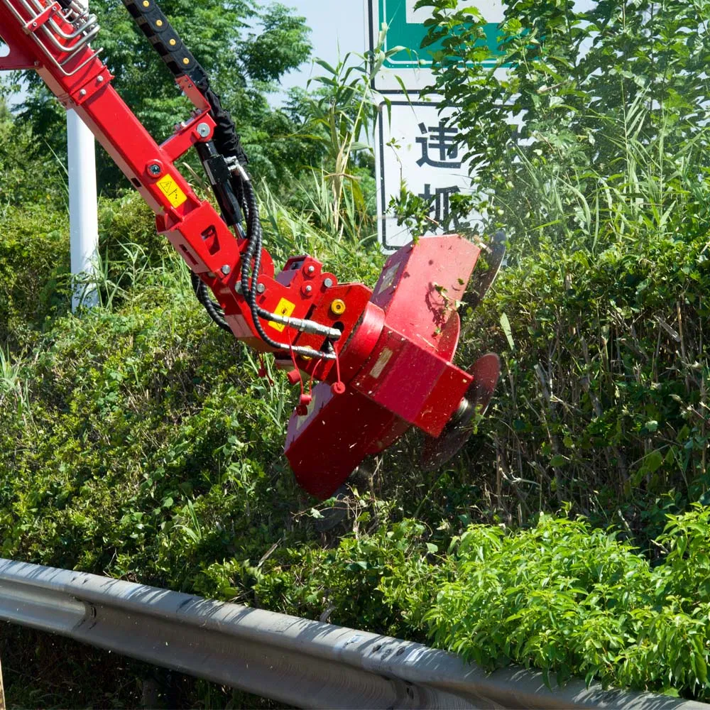 Compact Hydraulic Hedge Cutter with Wireless Remote Control Display