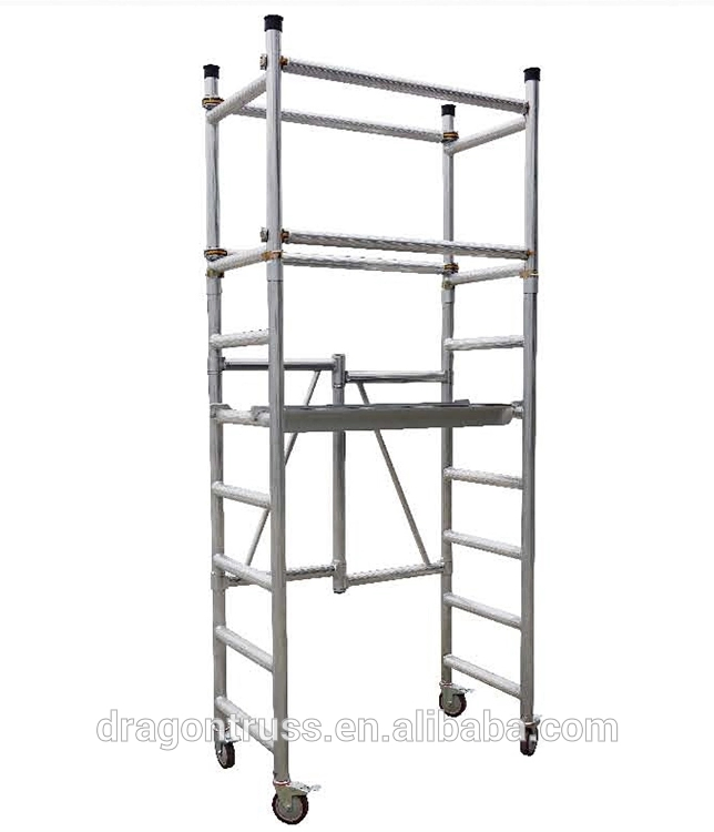 Portable Movable Scaffold for Safe Staircase Access and Use