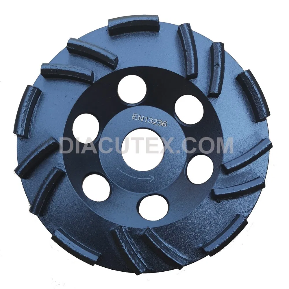 125mm Rooftop Segment Thin Epoxy Removal Diamond Grinding Cup Wheel