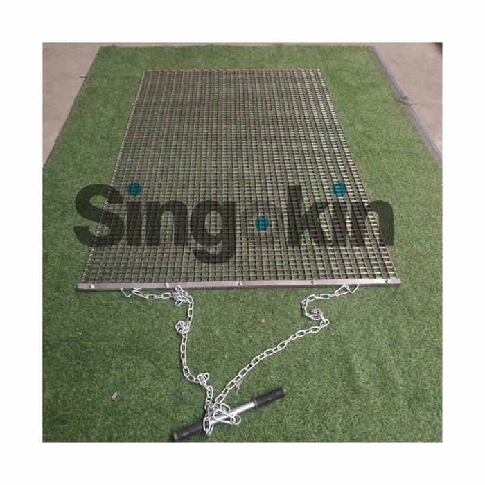 Heavy-Duty Steel Drag Mat PRO - Industrial Concrete Leveling Tool