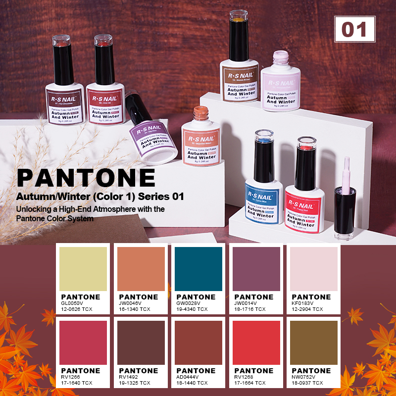 R S Nail Popular 8g Pantone Color Gel Polish 10 Color OEM/ODM Accepted Wholesale UV LED Varnish Gel Long Lasting Easy to Apply