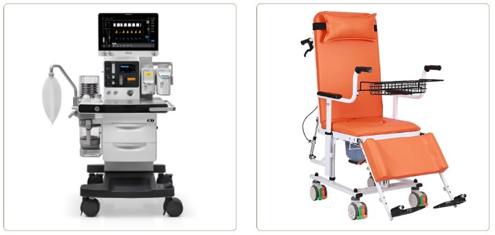 Medical Twin Wheel Casters for Hospital Trolleys 4/5 Inch 125kg
