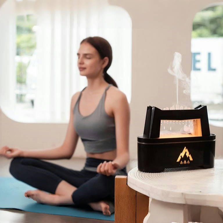 Quiet Raindrop Aroma Diffuser with Colorful LED Lights