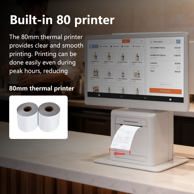 15.6 Inch Fast Food POS Cash Register Rk3588 All in One POS