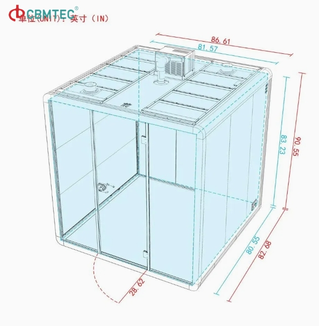 Ommercial Furniture Design Cell Phone Booth for Meeting Room Door