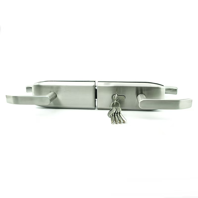 Commercial Stainless Steel or Zinc Alloy Glass Latch Lock Office Building Key Door Lock