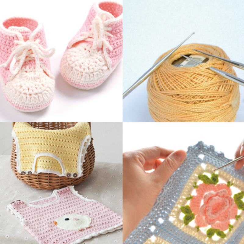 14 PCS 0.5 1.9mm Sliver Latch Crochet Hook Set for Lace Yarn