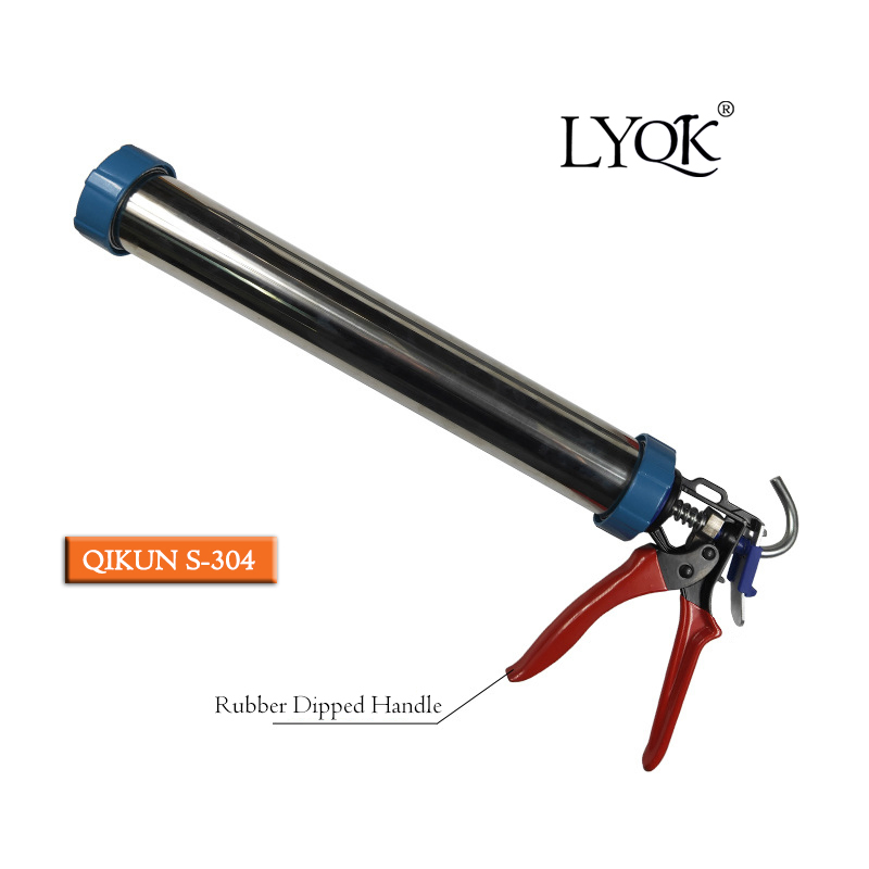 S-304 Opening Type Double Cartridges Skeleton Caulking Gun