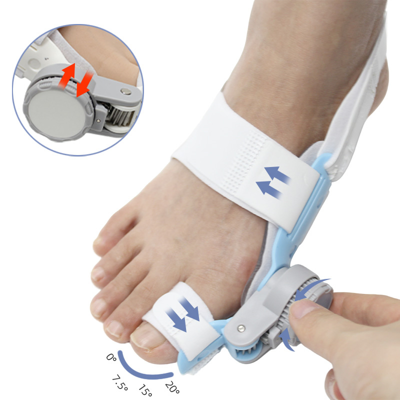 Adjustable Bunion Corrector Dual-Direction Steel-Reinforced Toe Spacers Orthopedic Splint for Hallux Valgus