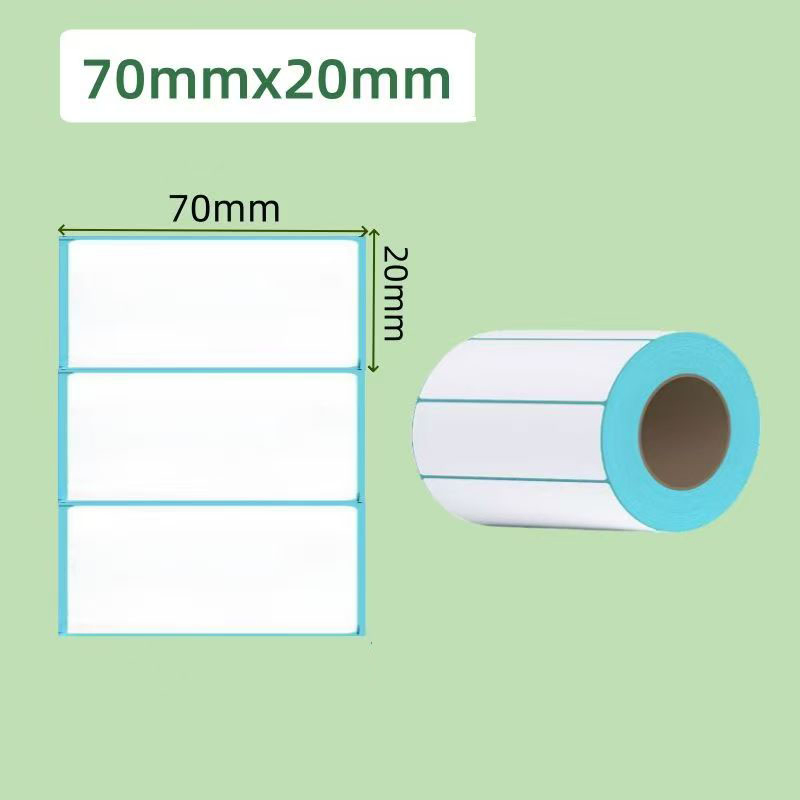 High Quality White Self-Adhesive Label Sticker Paper Roll for Supermarket Labels (customizable in size)