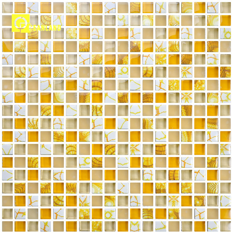 Кристальная мозаичная плитка для ванной 30x30 мм